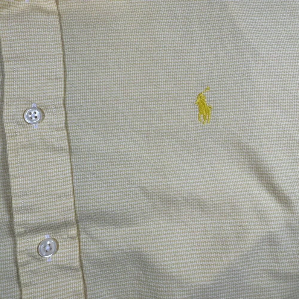 Polo Ralph Lauren Philip Mens Yellow Cotton Button Down Shirt‎ 17-36